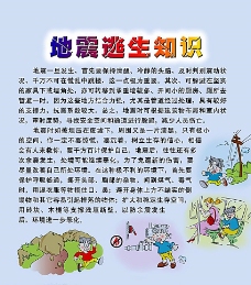 地震逃生知识图片