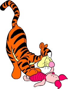 印花矢量图 跳跳虎 tigger 可爱卡通 黑色 免费素材