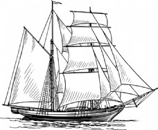 双桅帆船