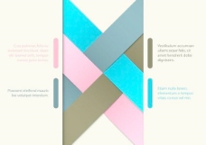 彩色的折纸模式图形矢量素材06