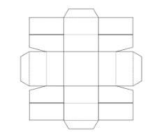 方盒子平面展开图图片