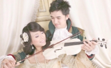 中国情结生活中的演戏中的情侣中国伉俪婚纱结婚结婚照图片