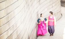 中国情结生活中的演戏中的情侣韩国伉俪婚纱结婚结婚照图片
