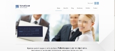 国外蓝色律师事务所网站模版