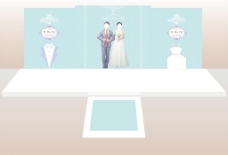 婚礼舞台婚礼背景图片