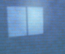 窗户光蓝砖墙演播室背景