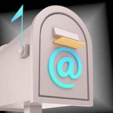 网络通信电子邮件信箱显示通过网络在线沟通