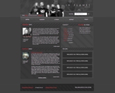 音乐门户网站模板PSD分层（无网页源码）图片