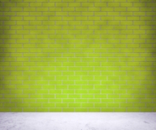 绿色砖墙背景