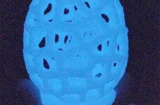 在Voronoi蛋Voronoi复活节兔子头