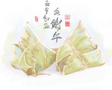 端午节粽子矢量绘图的粽子端午节的传统饺子翻译第五日农历