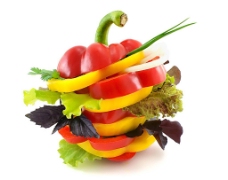 健康蔬菜水果拼盘图片