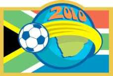 世界国旗2010世界杯足球球图和南非国旗