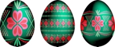 俄罗斯传统的复活节彩蛋的矢量格式