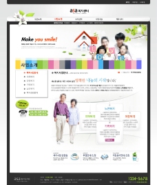 幸福家庭生活网页设计图片