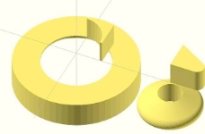倒角和圆角楔形OpenSCAD