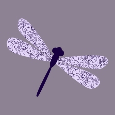 植物图案花纹印花矢量图T恤图案填充花纹植物花纹动物免费素材
