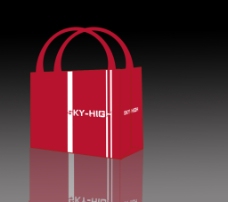 袋子 红色 手拎 高档 包装袋 商业