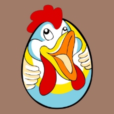 印花矢量图 可爱卡通 卡通动物 十二生肖 鸡 免费素材