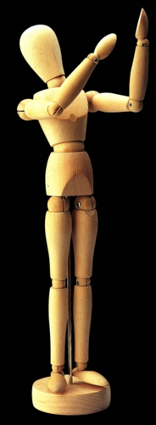 木头人物神态动作