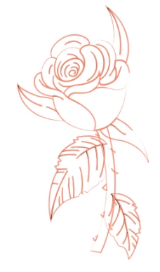 玫瑰花的素描设计素材大全,玫瑰花的素描模板下载,玫瑰花的素描图库