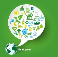 生意背景创意绿色生态概念背景矢量素材