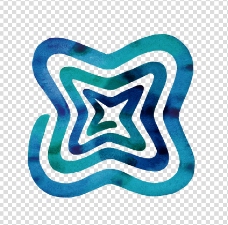 蓝色螺旋形迷宫AE模板视频