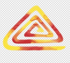 红黄色螺旋形迷宫AE模板视频