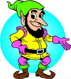 位图 卡通人物 男人 尖鼻子 免费素材