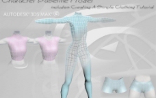 人体模型人物身体基础模型CharacterBodyBaselineModel
