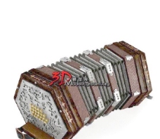 六角手风琴 concertina (带贴图)