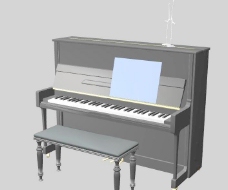Piano 钢琴模型 （高模）