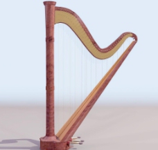 ARPA 竖琴乐器模型01