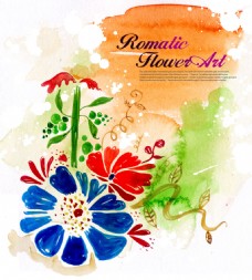 艺术花朵插画Romatic