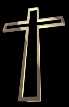 木线射线的木制十字架