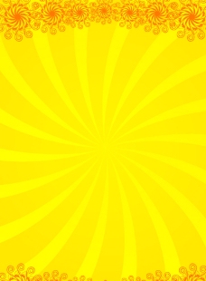 黄色背景花纹图片