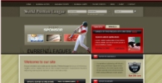 棒球联赛信息网页模板