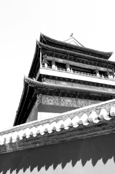 老北京鼓楼素材图片