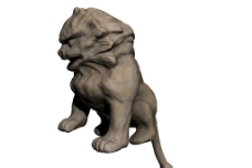 石狮子模型图片