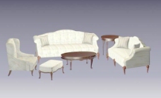 室外模型室内家具之外国沙发393D模型