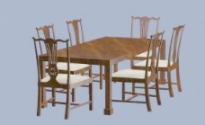 传统家具椅子3D模型A106