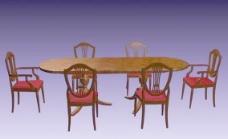 传统家具椅子3D模型A109
