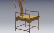 传统家具椅子3D模型A068