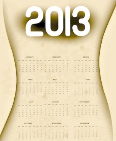 创意2013日历设计艺术向量集05
