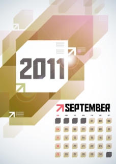 2011—九月日历设计