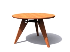复古木制简易桌子家居家具装饰素材