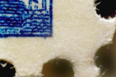 邮票的显微照片