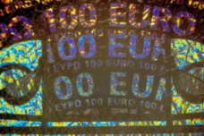 欧元的全息显微照片