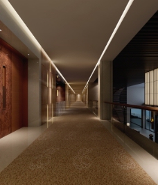 宾馆走廊模型