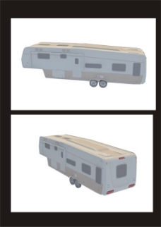 3D车模车箱3d模型